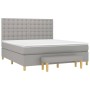 Boxspringbett mit hellgrauer Stoffmatratze 160x200 cm von , Betten und Lattenroste - Ref: Foro24-3137485, Preis: 622,01 €, Ra...