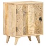 Mesita de noche tallada de madera maciza de mango 40x30x50 cm de vidaXL, Mesitas de noche - Ref: Foro24-320232, Precio: 115,2...