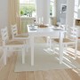 Dining chairs 4 pcs solid wood rubber velvet white by vidaXL, dining chairs - Ref: Foro24-242031, Price: 141,96 €, Discount: %