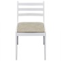 Dining chairs 4 pcs solid wood rubber velvet white by vidaXL, dining chairs - Ref: Foro24-242031, Price: 141,96 €, Discount: %