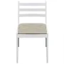 Dining chairs 4 pcs solid wood rubber velvet white by vidaXL, dining chairs - Ref: Foro24-242031, Price: 144,53 €, Discount: %