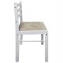 Dining chairs 4 pcs solid wood rubber velvet white by vidaXL, dining chairs - Ref: Foro24-242031, Price: 141,96 €, Discount: %