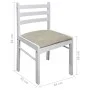 Dining chairs 4 pcs solid wood rubber velvet white by vidaXL, dining chairs - Ref: Foro24-242031, Price: 144,53 €, Discount: %