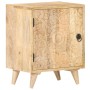 Mesita de noche tallada de madera maciza de mango 40x30x50 cm de vidaXL, Mesitas de noche - Ref: Foro24-320232, Precio: 115,2...