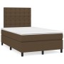 Box spring bed with dark brown fabric mattress 120x200 cm by , Beds and slatted bases - Ref: Foro24-3142084, Price: 436,87 €,...