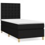 Cama box spring con colchón tela negro 80x200 cm de , Camas y somieres - Ref: Foro24-3142611, Precio: 288,95 €, Descuento: %