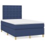 Cama box spring con colchón tela azul 120x200 cm de , Camas y somieres - Ref: Foro24-3142647, Precio: 434,57 €, Descuento: %