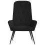 Black velvet relaxation armchair by , Armchairs - Ref: Foro24-341200, Price: 108,99 €, Discount: %