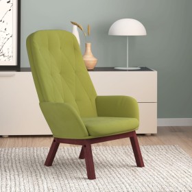 Sillón de relax de terciopelo verde claro de , Sillones - Ref: Foro24-341221, Precio: 136,99 €, Descuento: %