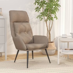 Sillón de relax de piel de ante sintética gris taupé de , Sillones - Ref: Foro24-341280, Precio: 119,10 €, Descuento: %