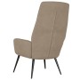 Relaxation armchair in taupe gray synthetic suede leather by , Armchairs - Ref: Foro24-341280, Price: 119,10 €, Discount: %