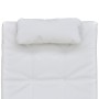 Diván con almohada de cuero sintético blanco de vidaXL, Divanes - Ref: Foro24-242217, Precio: 224,21 €, Descuento: %