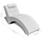 Diván con almohada de cuero sintético blanco de vidaXL, Divanes - Ref: Foro24-242217, Precio: 224,21 €, Descuento: %