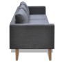 Sofá de 3 plazas de tela gris oscuro de vidaXL, Sofás - Ref: Foro24-242221, Precio: 300,84 €, Descuento: %