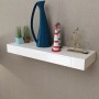 Floating wall shelf with 1 white MDF drawer for books/DVD by vidaXL, Shelves and shelves - Ref: Foro24-242188, Price: 66,45 €...