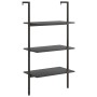 Estantería inclinada de 3 niveles negro 64x35x120,5 cm de , Librerías y estanterías - Ref: Foro24-336381, Precio: 56,81 €, De...