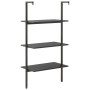 Schwarzes 3-stufiges Schrägregal 64x35x120,5 cm von , Bücherregale und Regale - Ref: Foro24-336381, Preis: 56,81 €, Rabatt: %