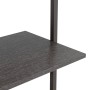 Schwarzes 3-stufiges Schrägregal 64x35x120,5 cm von , Bücherregale und Regale - Ref: Foro24-336381, Preis: 56,81 €, Rabatt: %