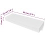 Floating wall shelf with 1 white MDF drawer for books/DVD by vidaXL, Shelves and shelves - Ref: Foro24-242188, Price: 66,45 €...