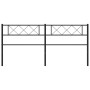 Cabecero de metal negro 160 cm de , Cabeceros y pies de cama - Ref: Foro24-372312, Precio: 30,21 €, Descuento: %