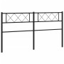 Cabecero de metal negro 160 cm de , Cabeceros y pies de cama - Ref: Foro24-372312, Precio: 29,65 €, Descuento: %