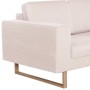 Zweiteilige Sofagarnitur aus cremefarbenem Stoff von , Sofas - Ref: Foro24-276859, Preis: 938,99 €, Rabatt: %