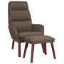 Sillón de relax con reposapiés de tela gris taupé de , Sillones - Ref: Foro24-3097572, Precio: 174,99 €, Descuento: %