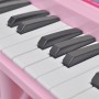 Spielzeugklavier mit 37 Tasten und Hocker/Mikrofon für Kinder (Pink) von vidaXL, Spielzeuginstrumente - Ref: Foro24-80118, Pr...