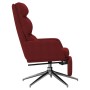 Red fabric relaxation armchair with footrest by , Armchairs - Ref: Foro24-3097532, Price: 139,11 €, Discount: %