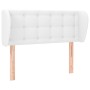 Cabecero de cuero sintético blanco 103x23x78/88 cm de , Cabeceros y pies de cama - Ref: Foro24-3117229, Precio: 59,07 €, Desc...