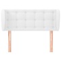 Cabecero de cuero sintético blanco 103x23x78/88 cm de , Cabeceros y pies de cama - Ref: Foro24-3117229, Precio: 59,07 €, Desc...