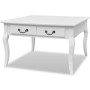 Mesa de centro clásica con 4 cajones blanca de vidaXL, Mesas de centro - Ref: Foro24-242436, Precio: 206,39 €, Descuento: %