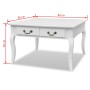 Mesa de centro clásica con 4 cajones blanca de vidaXL, Mesas de centro - Ref: Foro24-242436, Precio: 206,39 €, Descuento: %