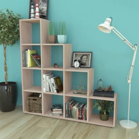 Ladder-shaped bookcase 142 cm oak color by vidaXL, Bookcases and shelves - Ref: Foro24-242551, Price: 136,99 €, Discount: %