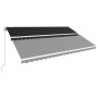 Toldo retráctil manual gris antracita 500x300 cm de vidaXL, Toldos - Ref: Foro24-3051221, Precio: 400,86 €, Descuento: %