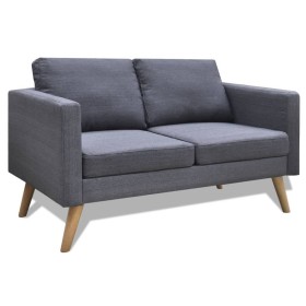 2 seater sofa in dark gray fabric by vidaXL, Sofas - Ref: Foro24-242220, Price: 234,89 €, Discount: %