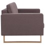 2-Sitzer-Sofa aus taupefarbenem Stoff von , Sofas - Ref: Foro24-281395, Preis: 327,83 €, Rabatt: %