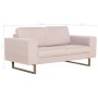 2-Sitzer-Sofa aus cremefarbenem Stoff von , Sofas - Ref: Foro24-281381, Preis: 405,16 €, Rabatt: %