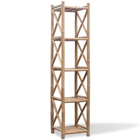 5 Tier Square Bamboo Shelving by vidaXL, Bookcases and shelves - Ref: Foro24-242493, Price: 90,65 €, Discount: %