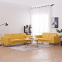 Yellow fabric 2-piece sofa set by , Sofas - Ref: Foro24-276864, Price: 793,01 €, Discount: %