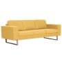 Yellow fabric 2-piece sofa set by , Sofas - Ref: Foro24-276864, Price: 793,01 €, Discount: %