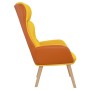 Sillón de relax de tela y PVC amarillo mostaza de , Sillones - Ref: Foro24-341308, Precio: 116,74 €, Descuento: %