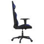 Schwarz-blauer Massage-Gaming-Stuhl aus Kunstleder von , Gaming-Stühle - Ref: Foro24-345511, Preis: 129,43 €, Rabatt: %