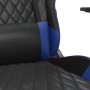 Silla gaming de masaje cuero sintético negro y azul de , Sillones para videojuegos - Ref: Foro24-345511, Precio: 129,43 €, De...