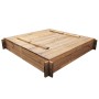 Arenero de jardín para niños cuadrado de madera impregnada de vidaXL, Cajones de arena - Ref: Foro24-41722, Precio: 94,07 €, ...