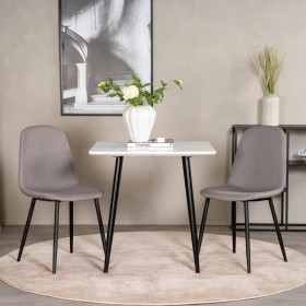 Venture Home Dining Chairs 2 pcs Gray and Black Polyester Polar by , dining chairs - Ref: Foro24-444709, Price: 122,99 €, Dis...