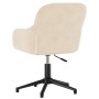 Cream Velvet Swivel Office Chair by , Office chairs - Ref: Foro24-344865, Price: 91,99 €, Discount: %