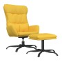 Relaxation armchair with footrest in mustard yellow fabric by , Armchairs - Ref: Foro24-3097590, Price: 141,99 €, Discount: %