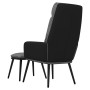 Entspannungssessel mit Hocker aus hellgrauem Stoff und Kunstleder von , Sessel - Ref: Foro24-3097506, Preis: 144,90 €, Rabatt: %