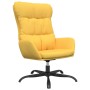 Relaxation armchair with footrest in mustard yellow fabric by , Armchairs - Ref: Foro24-3097590, Price: 141,99 €, Discount: %